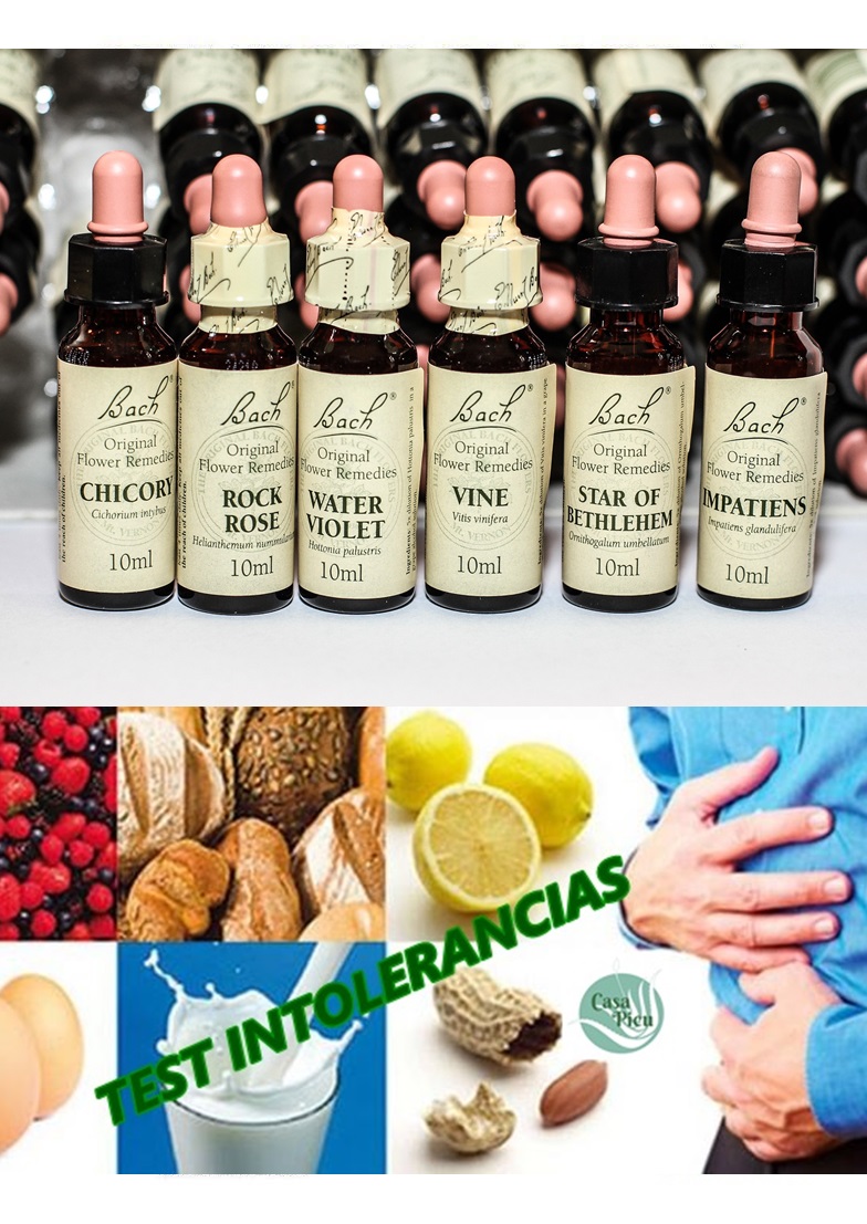 Flores Bach-Test intolerancias Flores Bach-Test intolerancias