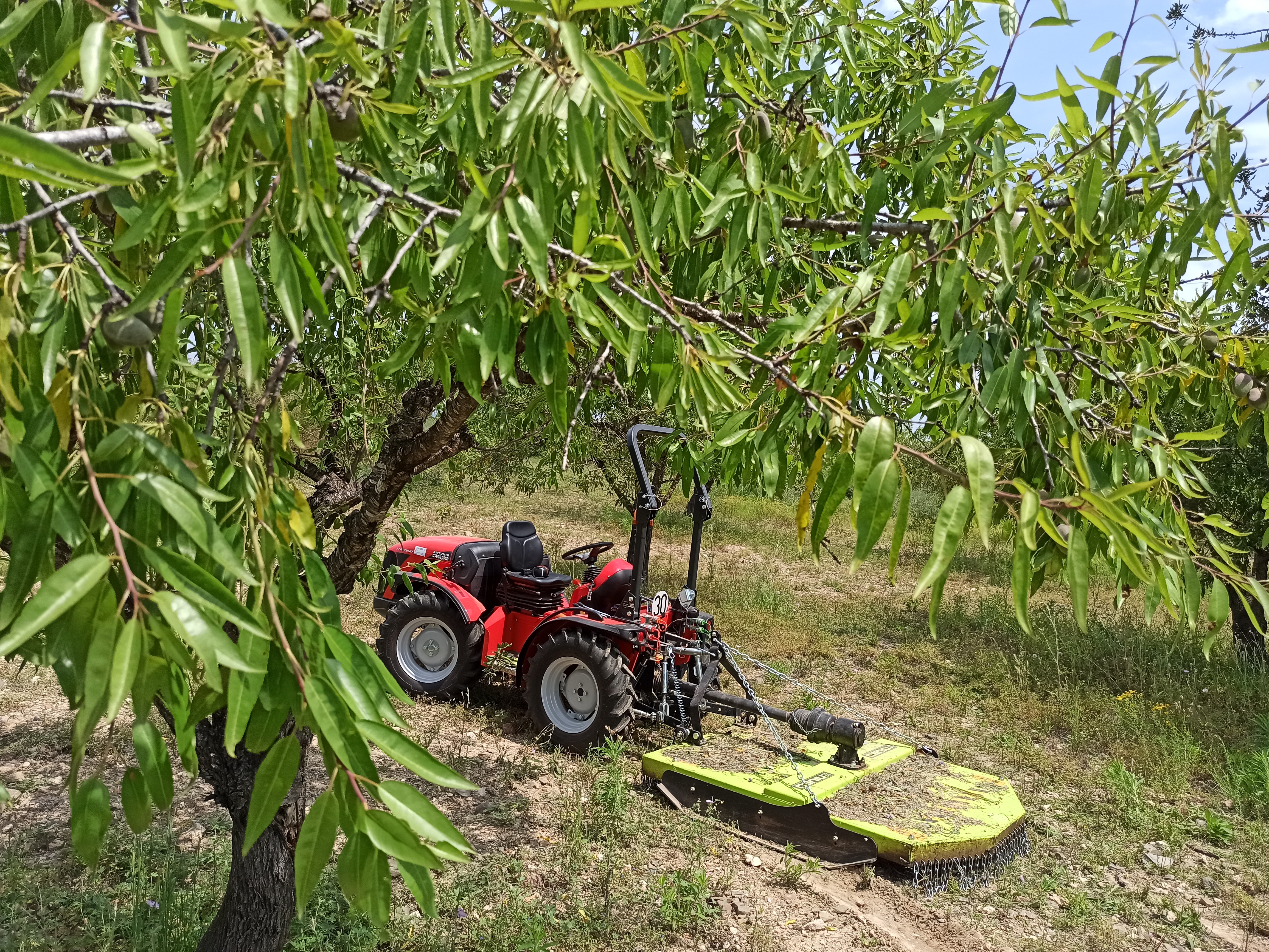 Tractor Tarragona desbrozadora